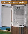 Rugged Outdoor Electrical Enclosure Box With Ventilated Design Waterproof ABS Cabinet Junction Box for indoor or outdoor use