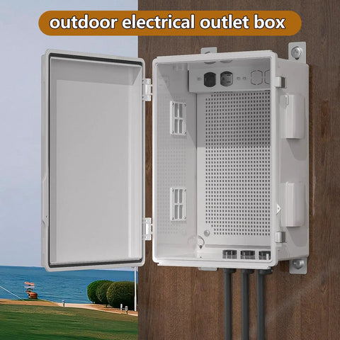 Rugged Outdoor Electrical Enclosure Box With Ventilated Design Waterproof ABS Cabinet Junction Box for indoor or outdoor use