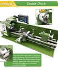 Intsuprm Mai 8 X 29.5 Inch Mini Metal Lathe dual chuck and digital readout for precise machining and custom projects.