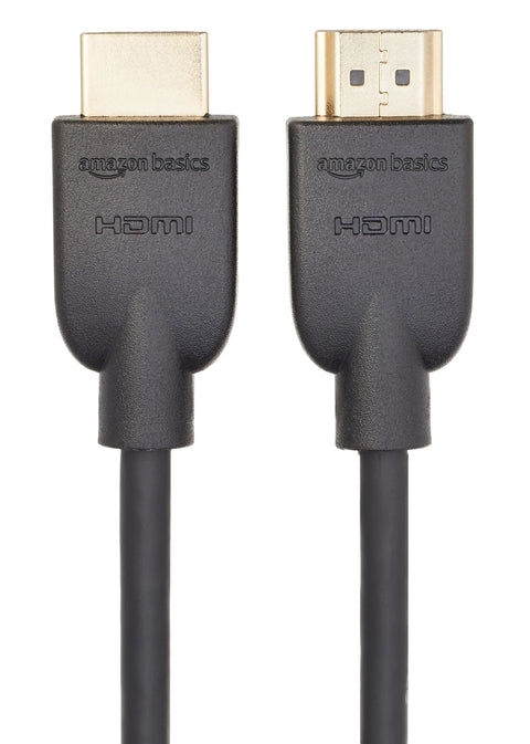 Close-up of 6ft 4K HDMI 2.0 Cable With Ethernet 18Gbps High Speed for TV PS5 Xbox showing male connectors