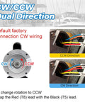 Heavy Duty One Horsepower Boat Lift Motor With 56C C Face Rigid Base Dual Voltage Dock Hoist Winch Replacement wiring diagram.