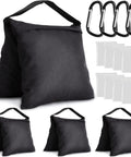 4 Pack Sandbags For Lighting Stands And Photo Gear Heavy Duty Backdrop Tripod Canopy Umbrella Base With Clips And Empty Bags