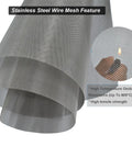 Stainless Steel Mesh Screen 20Mesh 15.7x47.2 Inches 40x120cm Woven Fine Wire Mesh Easy To Cut For Air Vents Cages Gardens