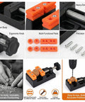 Compact Mini Bench Vise Featuring Smooth Parallel Jaw Clamping For Precision Watch Repair Sculpture Diy Carving And Home Shop Projects Built Different Heavy Duty with aluminum body and ergonomic knob.