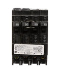 Front view of Q21550CT MLD CS Plug In Circuit Breaker For EQ Ultimate ITE And Gould Load Centers in black finish