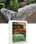 8x10 Ft Ultra Fine Garden Mesh Netting Thick Protective Barrier for Vegetables Fruits and Plants, installed on garden beds.