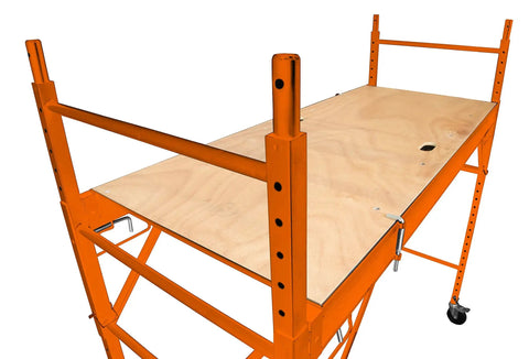 Heavy Duty Steel Rolling Scaffold With Smooth Braking Casters And Twenty Five Height Options Jobsite Ready Workhorse Designed To Carry A Full Ton For Hard Working Crews Stacks Tall