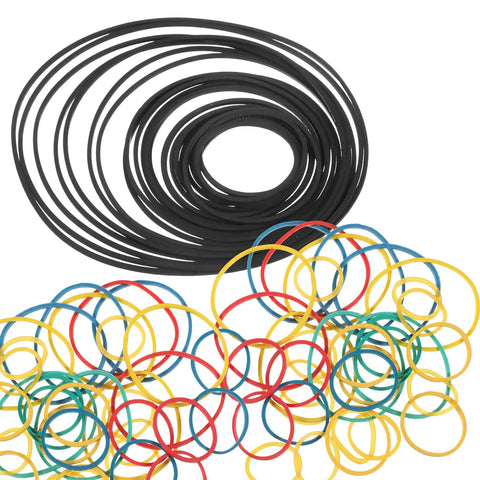 60 Pcs Rubber Pulley Belt Set For RC Cars Airplanes Robots Trucks And DIY Models Durable Transmission Belts In Multiple Sizes 23mm To 60mm Includes Colored Rubber Bands