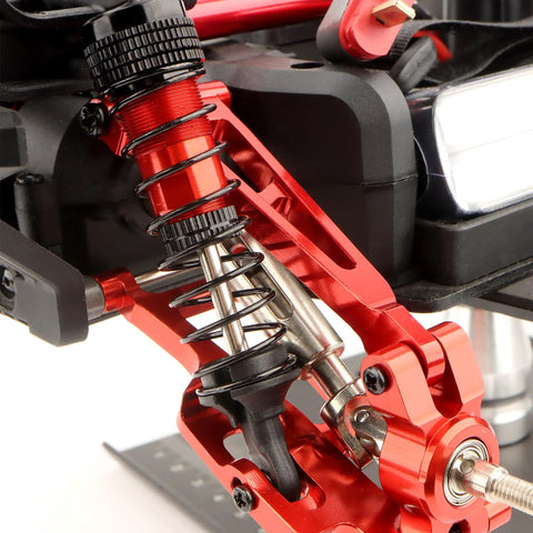 Close-up of front aluminum shock absorber from Front And Rear Aluminum Shocks Absorber Damper Set For 1 By 16 Scale RC Cars