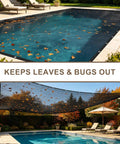 Open Weave Shade Cloth Mesh Tarp With Grommets 6x8 Ft Heavy Duty All Purpose Backyard Shade For Patio Garden Porch Greenhouse Pools Dog Kennel Black 60 To 70 Percent Shade Lets Air Through Keeps Bugs Out covering pool, blocks leaves