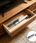 10 Inch Soft Close Undermount Drawer Slides With Hidden Undermount Rails in a wooden vanity drawer