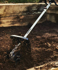 KR401MP Cultivator Couple Shaft Attachment For Power Head Compact 9 Inch 6 Tine Steel Blade in soil rejuvenation