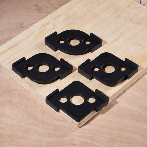 Radius Jig Router Templates 4 Pack With 8 Radius Sizes For Woodworking, Corner Radius Routing Templates, ABS material