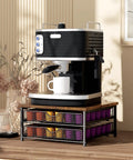 Two Tier Coffee Pod Drawer Organizer For K Cups Storage With 72 Cup Capacity And Drawer Baskets Space Saving Pod Capsule Holder Station
