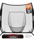 7x7 Baseball Practice Net With Steel Frame For Batting Hitting And Pitching Portable Softball Net For Training Carrying Bag