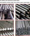 Heavy Duty Electric Hydraulic Tube Bender For Rebar And Steel Pipe 25Mm Max Capacity Fast Bending Up To Ninety Degrees image showing various steel rods suitable for bending.
