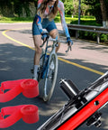 4 Pack 20 Inch Bicycle Rim Strip Tape For Tubeless Rims High Pressure Puncture Resistant PVC Wheel Liner Red on bicycle rim
