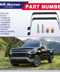 Fuel Gas Tank Straps Bracket With Bolts And Locking Nuts For Chevy Silverado 1999 To 2019 1500 2500 3500 shown in product image