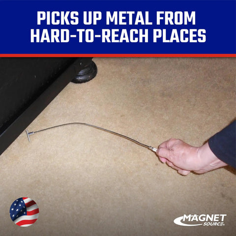 Flexible Bendable Magnetic Pickup Tool With 19 Inch Reach And 2 Pound Pull, Magnetic Grabber For Screws Nails And Small Tools, Ideal For Mechanics And Plumbers, Great For Tight Spaces Under Furniture And Between Appliances
