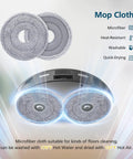 Roborock Compatible Accessories Kit For 10R And 20 Series Qrevo CurvX And Edge 2 Replacement Parts With Precise Fit Easy Install Durable Build And Great Value Upgrade For Your Vacuum Cleaner microfiber mop cloths