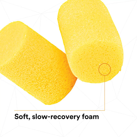 Premium Foam Ear Plugs For Noise Reduction With Super Comfy Fit Disposable 200 Pairs Regular Size Roll Down Uncorded NRR 29 dB ANSI