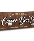 Cozy Coffee Bar Wall Sign For Kitchen And Cafe Decor Vintage Farmhouse Cafe Sign Small Countertop Coffee Station Wall Art Rustic