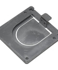 Straight Up Heavy Duty Removable Bollard Base Plate Bolted To Concrete Rock Solid Welded Steel Safety Barrier base plate for secure mounting.