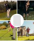 300 Pack White Reflective Dot Stickers For Golf Balls And Clubs, Tiny 0.65 Cm Dots For Launch Monitors, Simulators And High Speed Cameras, Waterproof PET, Built Tough For Serious Golfers shown being used by golfers.