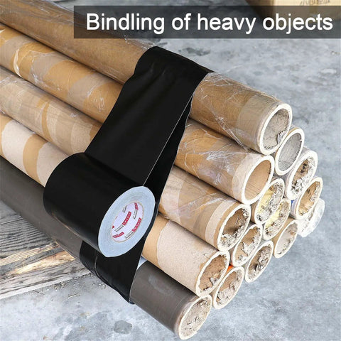 Wide Duct Tape 5 Inch Wide Industrial Grade Black Heavy Duty Waterproof Tape Used to Bind Cardboard Tubes