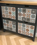 Boho Peel And Stick Wallpaper For Kitchen Backsplash Gray Pattern Vinyl Self Adhesive Removable 17.7 Inch cabinet decor