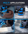 Get That Shiny Finish With These 100 Assorted 5 Inch Wet Dry Sanding Discs Featuring 8 Holes Hook And Loop Design For Wood Auto Body Metal Work ranging From 180 To 5000 Grits Perfect For Orbital Sanders And Serious Detailing Jobs in use on various materials.