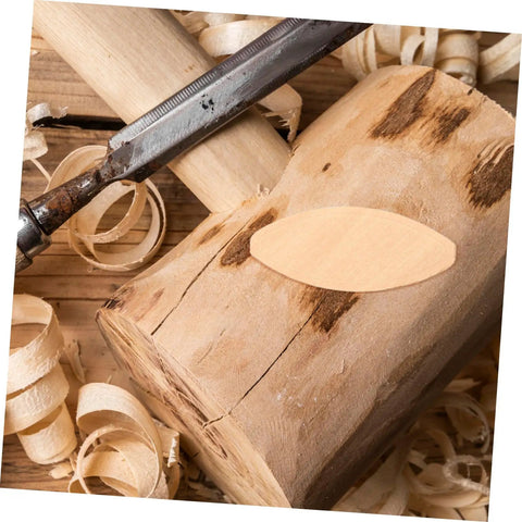 Premium 100 Pack Beech Wood Joiner Biscuits on wooden surface with wood shavings, used for furniture framing projects.