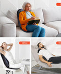Back Massager Chair Pad With Heat, 10 Vibrating Motors for Office Chair and Home Use in living room, office, and recliner settings
