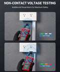 Handy Digital Clamp Meter Multimeter Auto Ranging 4000 Counts For AC DC Voltage And Current in non-contact voltage test mode.