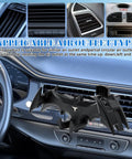 Bat Wings Car Phone Holder With Universal Air Vent Mount and Mechanical Wing Design for Ultra Stable Hands Free Phone Access On The Road, shown on car dashboard vents.
