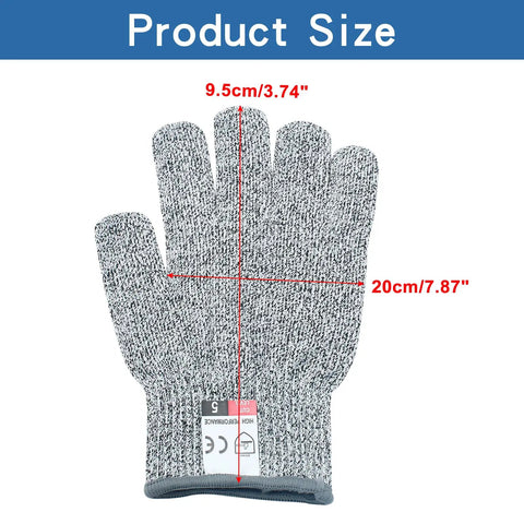 Cut Resistant Kids Gloves Level 5 Protection For Kitchen Chopping And Wood Carving Food Grade HPPE Nylon With EN388 Certification XS