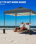 10x10 Pop Up Canopy With Sidewalls For Parties And Events, Easy Up Instant Setup, Heavy Duty Outdoor Tent, Beach Shelter, Grey