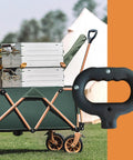 Universal Grab And Go Push Handle Replacement For Carts And Wagons Durable Plastic Wagon Trolley Hand Pull Upgrade Easy Install Fits Most Lawn Carts Garden Trolleys Hand Trucks And Outdoor Gear, black plastic handle on wagon