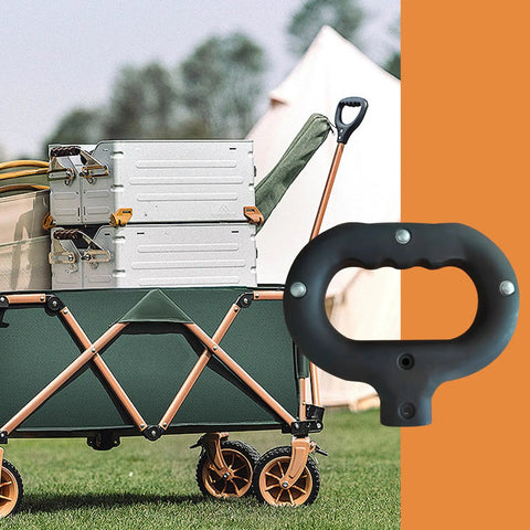 Universal Grab And Go Push Handle Replacement For Carts And Wagons Durable Plastic Wagon Trolley Hand Pull Upgrade Easy Install Fits Most Lawn Carts Garden Trolleys Hand Trucks And Outdoor Gear, black plastic handle on wagon