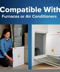 Smart Air Filter 16x25x1 MERV 13 MPR 2200 Two Pack For Allergens And Home Pollutants installation in AC and furnace slot