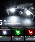 Rechargeable Drone Strobe Light LED Lamp For Night Flights FAA Ready Beacon attached to a drone showcasing lighting modes