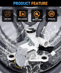 Heavy Duty Washer Drain Pump Assembly Built For Fast No Sweat Repairs On Household Machines features water-resistant design and easy installation.