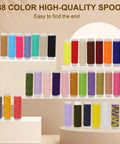All-In-One Sewing Kit With 238-Piece Accessories For Newbies And Pros, Travel Friendly Home DIY Gift Set including 38 colorful thread spools