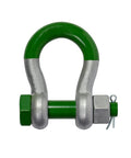 Heavy Duty Bow Shackles With Safety Bolt G-5263 150 Ton WLL Grade 8 High Tensile Steel Hot Dip Galvanized