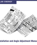 Installation and Adjustment Manual for DC 35V 25W Solar Panel Powered Charger Kit With Mount Bracket For ME GO 600