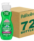 Original Scent Travel Size Dish Soap in a 3 Ounce Bottle Grease Cutting Liquid Dishwashing Liquid Case Of 72 Green Bottle