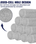 Tough As Nails Polyester Foam Backer Rod, 3/8 Inch By 59 Feet Long, showcasing closed-cell hole design for moisture barrier.