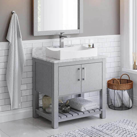 Ceramic Above Counter Rectangular Vessel Sink In Glossy White, 21.75 Inch Long By 13.75 Inch Wide By 3.5 Inch Deep on bathroom vanity