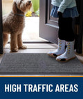 Heavy Duty Rubber Door Mat 3 By 5 Feet For Indoor Outdoor Use Waterproof And Easy Clean Entry Mat Traps Dirt And Moisture