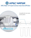 Automatic Shut Off Valve Replacement For Reverse Osmosis Systems Plug And Play Easy Install One Quarter Inch Quick Connect